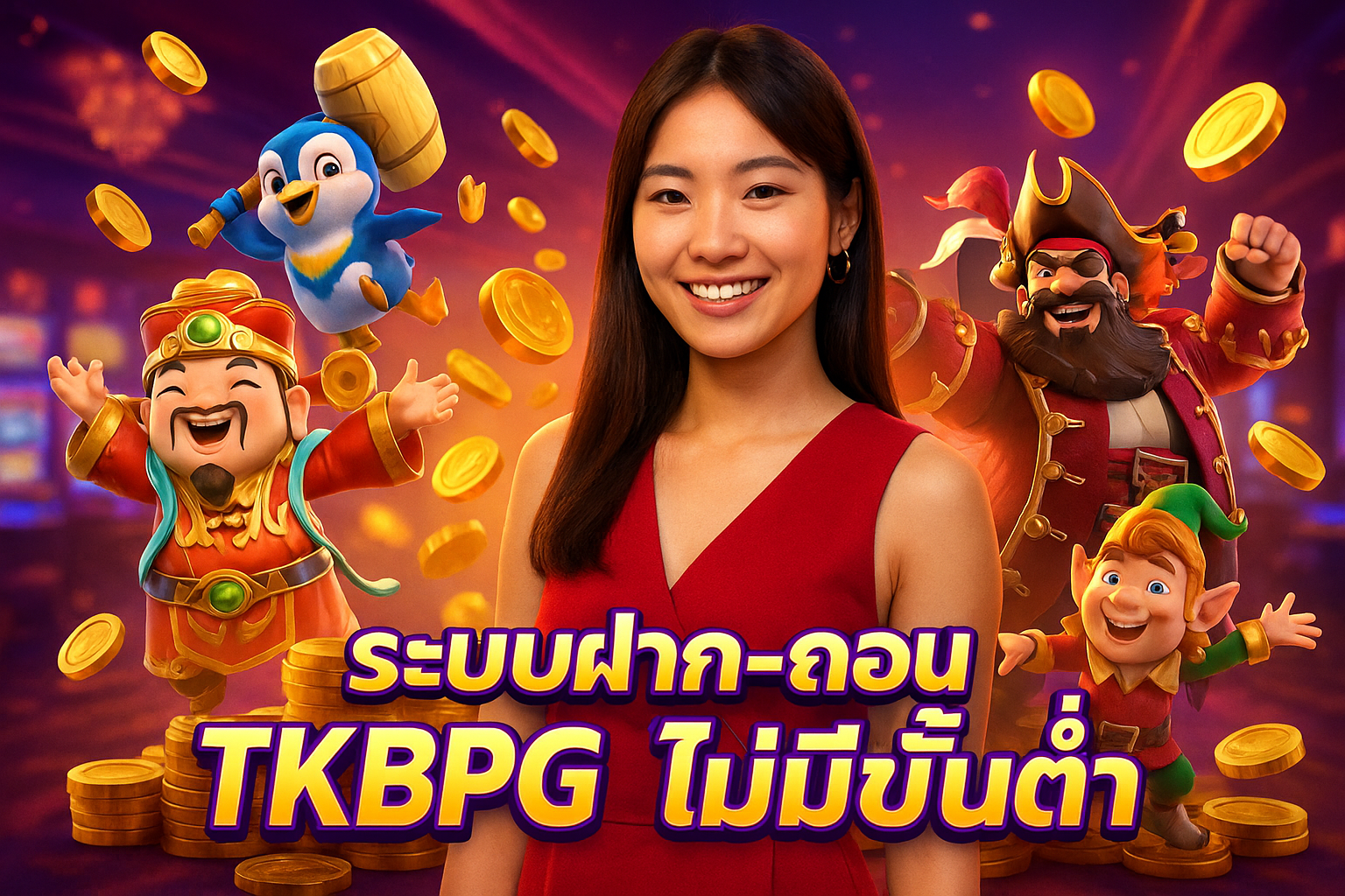 ระบบฝาก-ถอน TKBPG ไม่มีขั้นต่ำ