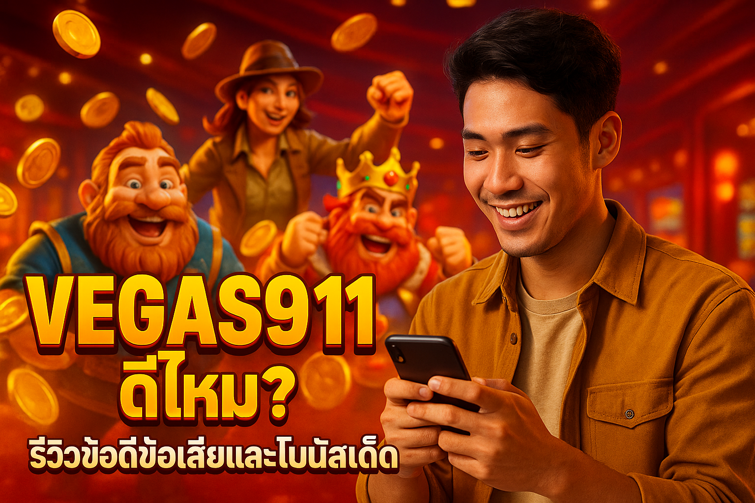 VEGAS911 ดีไหม? รีวิวข้อดีข้อเสียและโบนัสเด็ด